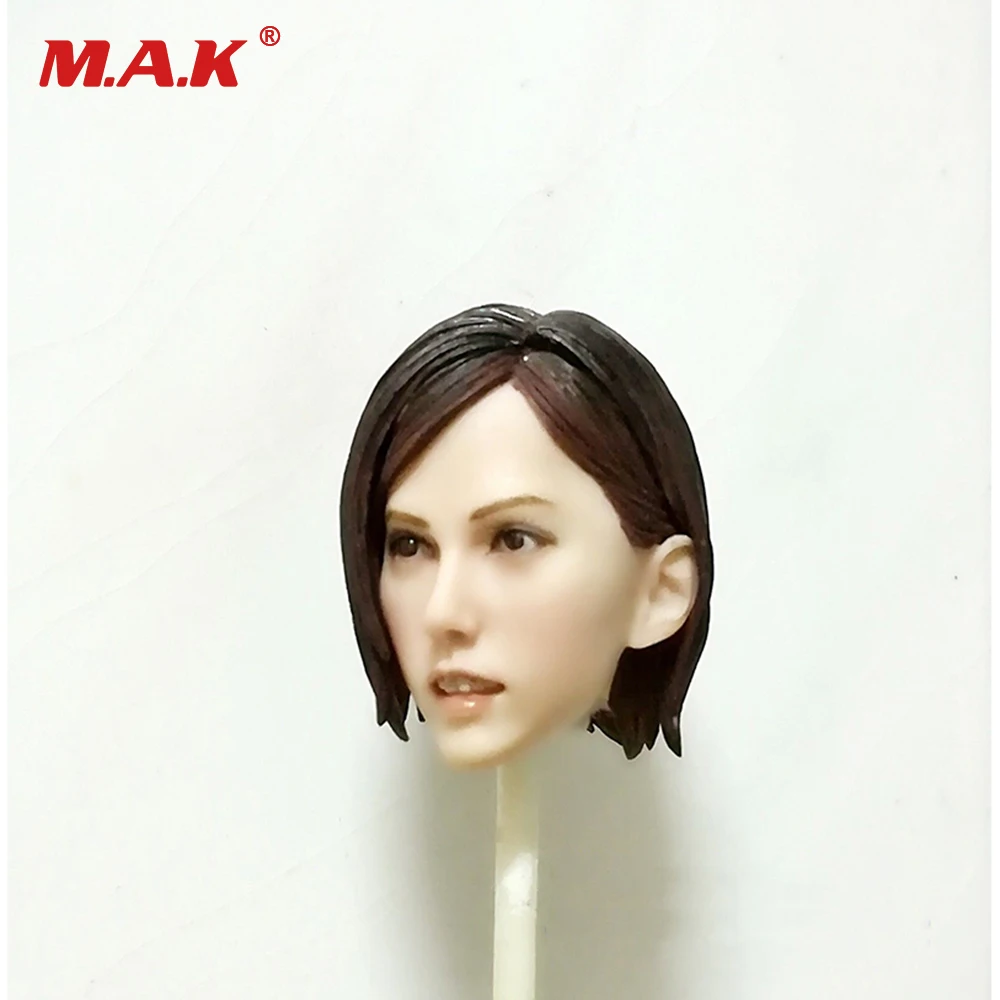 1:6 Scale Female Head Sculpt Mai Shiranui Game Figure Head Carving Brown Hair Pale Color Model Toys For 12 inches Woman Figure 1:6 Scale Female Head Sculpt Mai Shiranui Game Figure Head Carving Brown Hair Pale Color Model Toys For 12 inches Woman Figure
