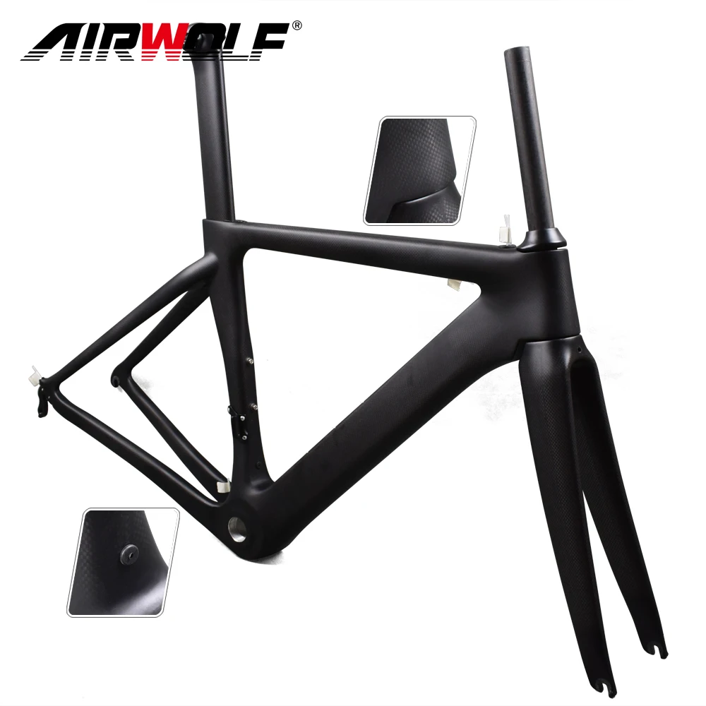 Airwolf карбоновая рама BSA 3K матовая/глянцевая карбоновая рама bicicleta подходит как для Di2, так и для механического гоночного карбонового велосипеда