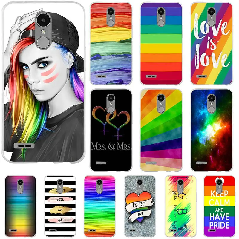 Gay Lesbian LGBT Rainbow Pride Art Soft TPU Mobile Phone Case Cover for LG G2 G3 Mini G4 G5 G6 K4 K7 K8 K10 2017 V10 V20 V30 Bag |
