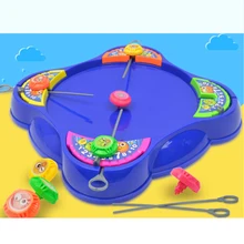 Забавный спиннинг Топ Peg-top обучающая игрушка Дети 4 игрока матч Быстрый бой игра пусковое устройство гироскоп доска спиннинг Топ s