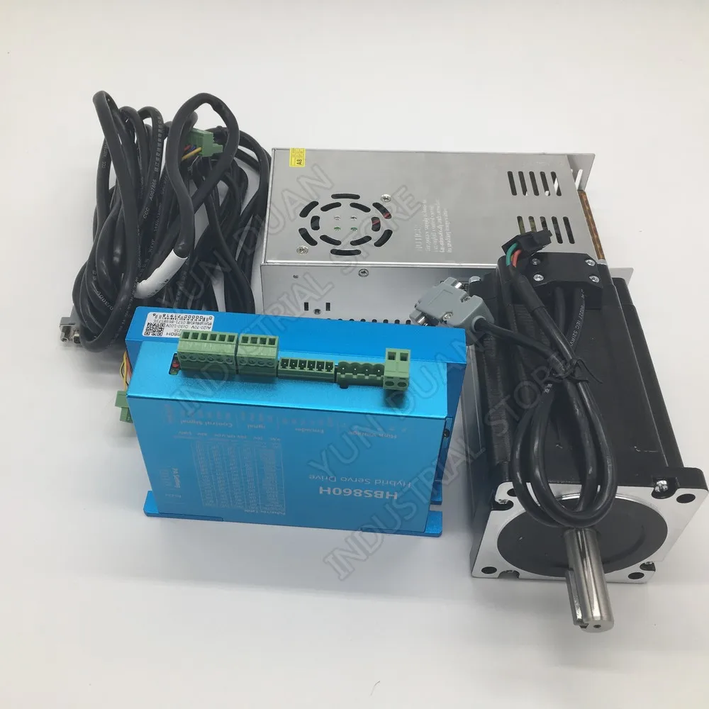 12NM DSP Closed Loop Stepper Motor Nema34 +Hybrid Servo Driver &Power