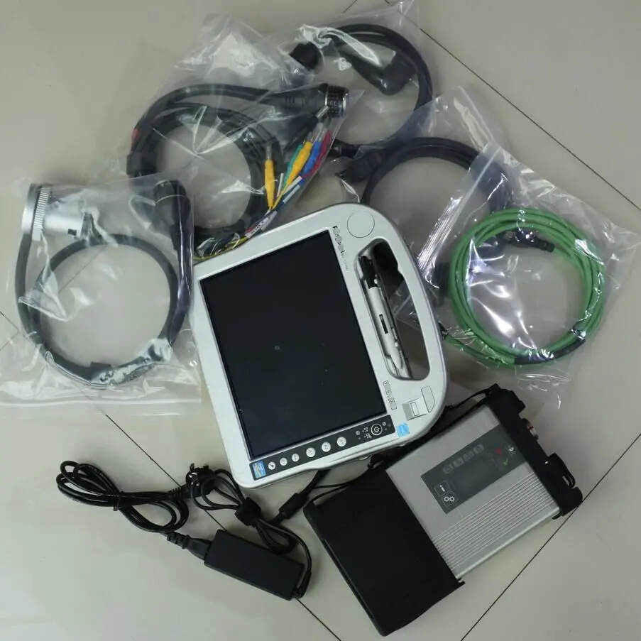 New arrival 2019.09v software ssd for mb star diagnostic tool sd connect c5 with laptop cf-h2 tablet touch screen i5cpu |