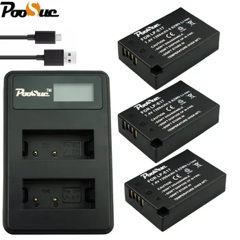 

3x LP-E17 LPE17 LP E17 Battery + LCD USB Charger for Canon EOS Rebel T6i 750D T6s 760D M3 800D 8000D Kiss X8i