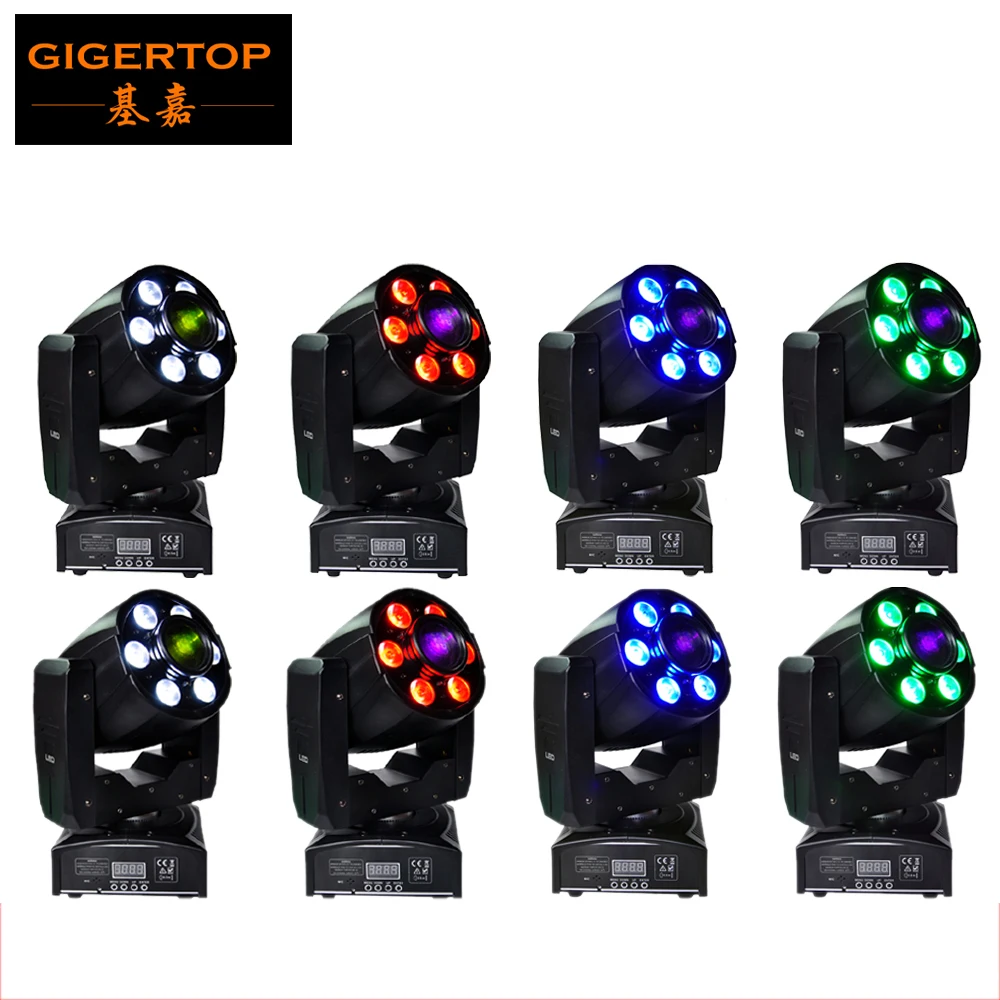  Freeshipping 8 Unit 95W Mini Led Moving Head Light 1PCS 30W High Power White Led+ 6PCS 8W RGBW Led 