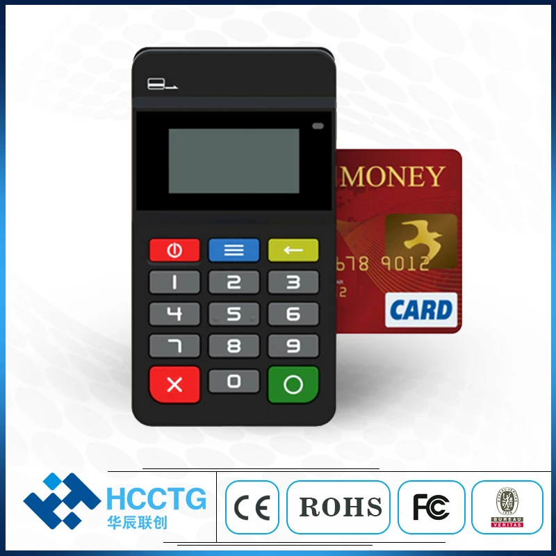 Мобильный считыватель кредитных карт, bluetooth считыватель смарт-карт, Pinpad мобильный платеж беспроводная карта для android и iOS Телефон HTY711