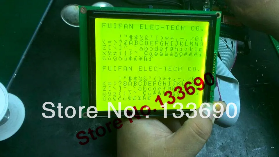 Графический контроллер 5 1 дюйма 160X128 0 в LCM 22pin T6963 желтый зеленый 8080 параллельный