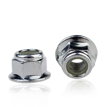 

10Pcs Bright Zinc Plate Carbon Steel Hex Flange Nuts DIN6923 Nut M3 M4 M5 M6 M8 For Metric Bolts & Screws