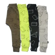 Garçons Pantalon Enfants Harem Pantalon Imprimé Géométrique Bébé Filles Pantalons Enfants Enfant Coton Vêtements 2017 Nouveau