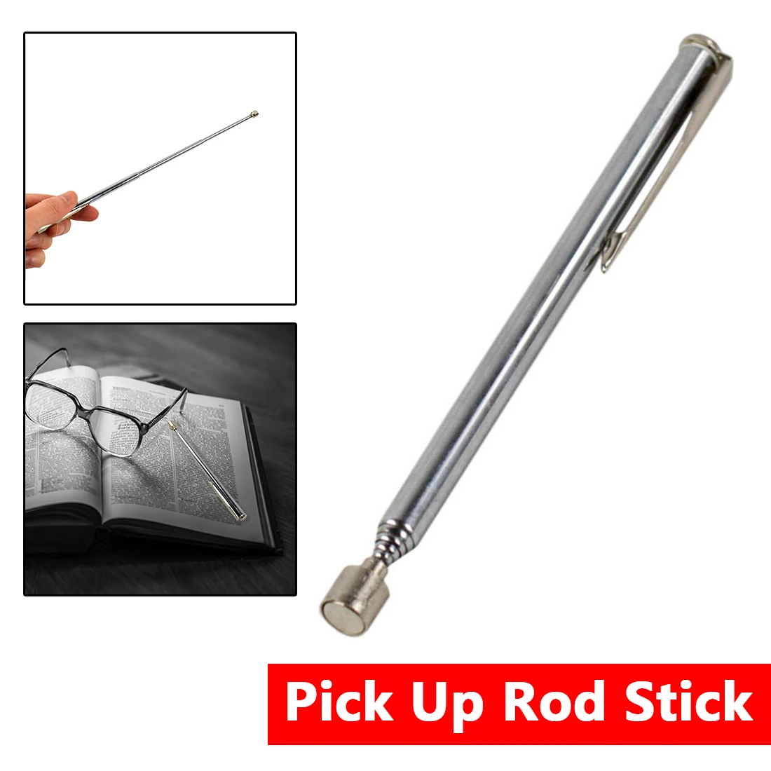 

Magnetic Pick Up Rod Strong Magnetic Pen Portable Telescopic Magnet Pick Up Stick Extending Handheld Easy Pick Up Metal Parts