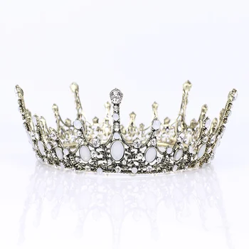 

Hot New Bridal Wedding Tiara Crown Vintage Wedding Alloy Diamond Inlay Crown Hair Accessories HY99