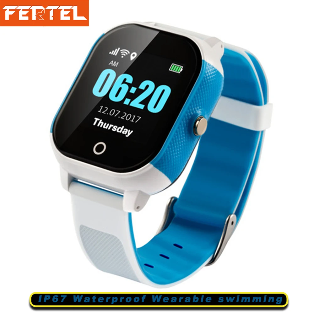 Gps умные часы Детские 2018 Professional waterproof с SOS трекер будильник анти-потерянный Smartwatch