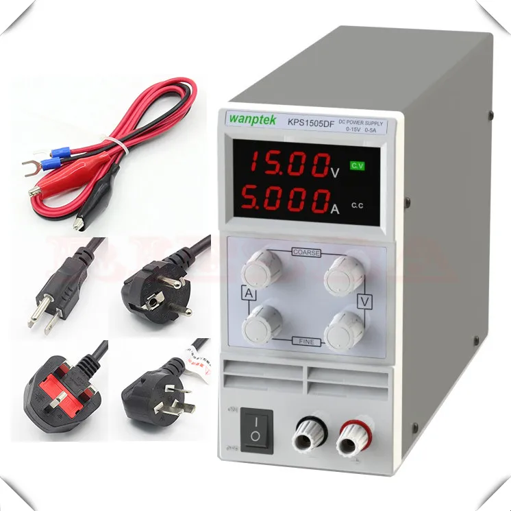 Wanptek KPS1510DF KPS1505DF 15 в 10A 5A 110 230 В 0 1 в/а ЕС светодиодный цифровой Регулируемый