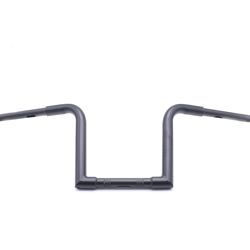 Universal 1'' 25mm Motorcycle Variable Diameter Handlebars Z Bar Drag Bars Black Chrome For Haeley Honda Yamaha Kaawasaki