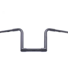 Universal 1'' 25mm Motorcycle Variable Diameter Handlebars Z Bar Drag Bars Black Chrome For Haeley Honda Yamaha Kaawasaki
