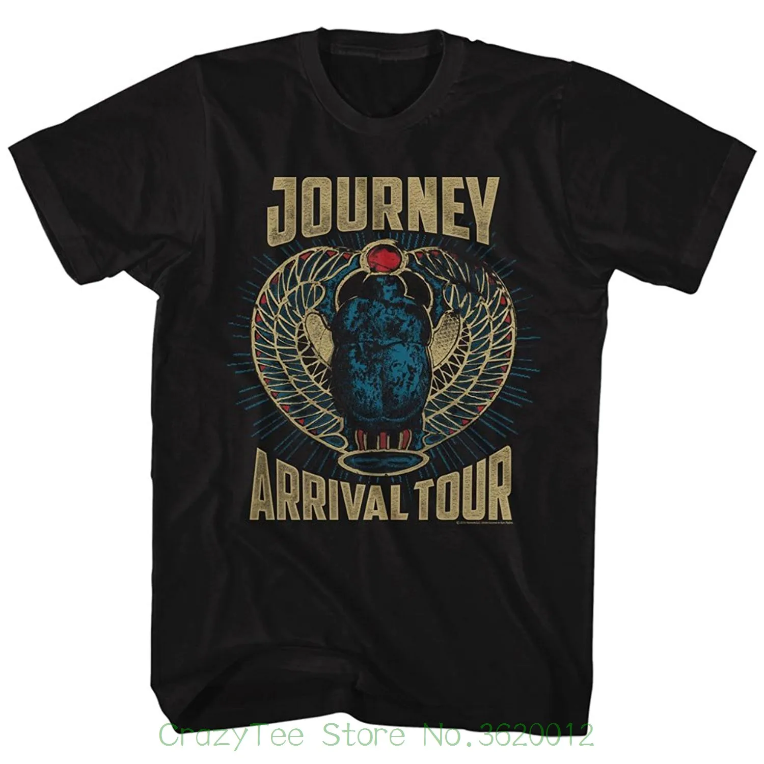 Fashion Print Tshirt Plus Size Journey Arrival Tour Album Guitar Cover