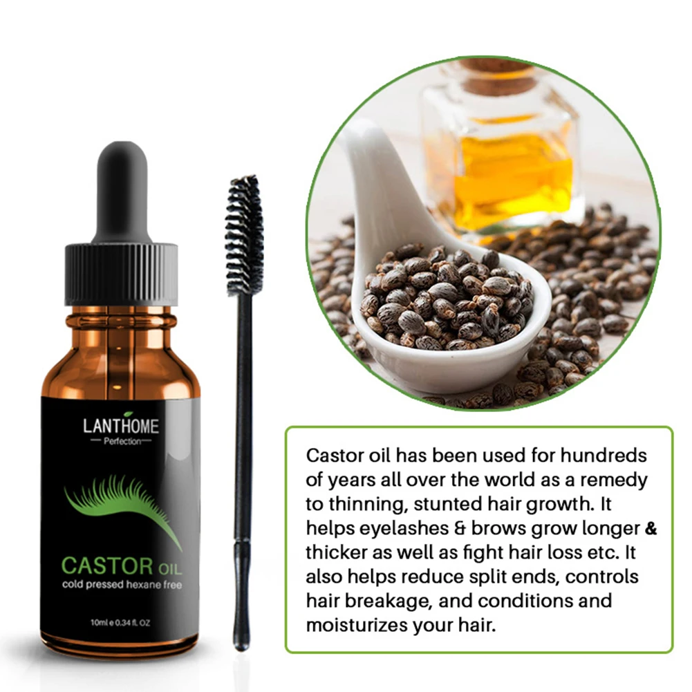 Натуральное касторовое масло для волос эфирное масло для предотвращения старения кожи касторовое Органическое средство для увеличения роста ресниц касторовое масло TSLM1