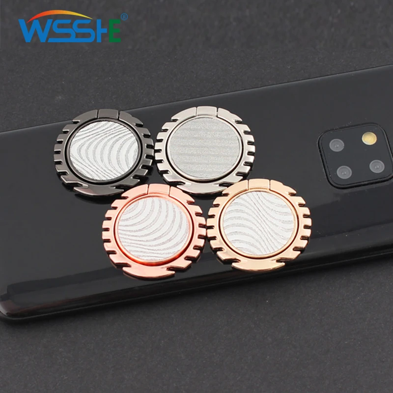 

Luxury metal Mobile Phone Holder Universal 360 Degree Rotation Finger Ring Holder Magnetic Car Bracket Stand Phone Accessories