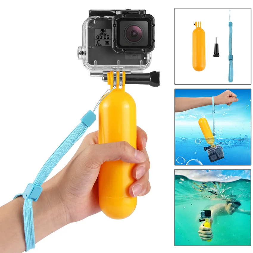 Комплект аксессуаров Amkov для GoPro hero 4 3 комплект Xiaomi YI 4K Eken H9R H8R Крепление штатива