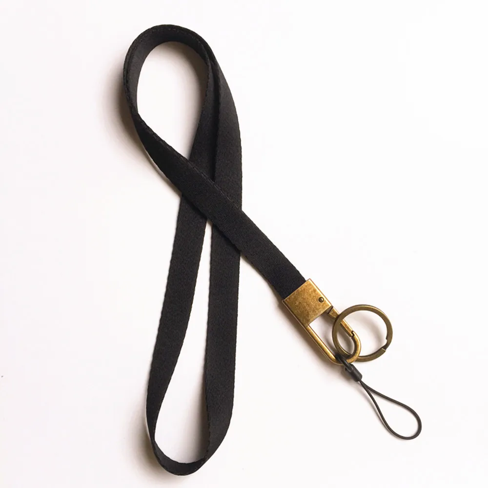 Мягкая плетёная полоска шейный ремешок и ремешок на запястье для брелок для телефона ID именная бирка с Бронзовый крючок