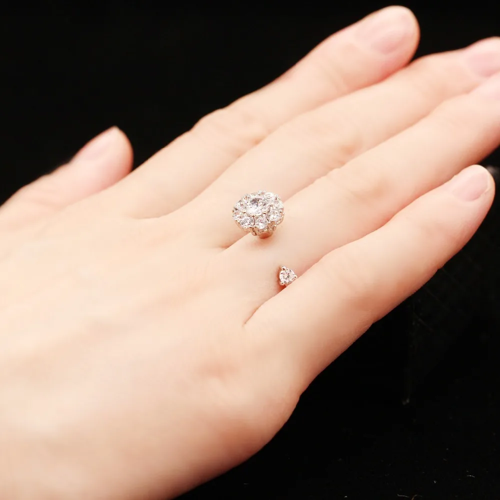 США Uloveido, Регулируемые вращающиеся кольца для женщин, Свадебные обручальные ювелирные украшения, кольцо, украшения, ювелирные изделия PJ350