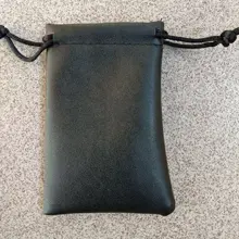 100 шт Высокое качество pu кожа drawstring мешочки для украшений 7*9 см Подарочный мешочек для хранения ювелирных изделий