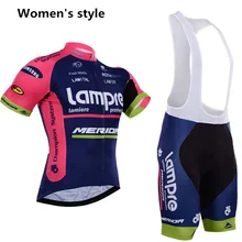 Pro Lampre Merida Mtb Cycling Clothing Women/2016 Ropa Ciclismo Mujer Bicycle Cycling Jersey Set Clothes Bike Maillot