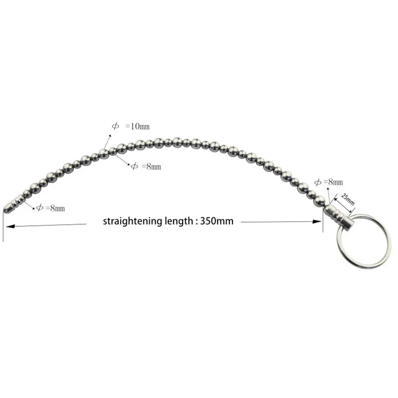 Stainless Steel Urethral Beads Sounding Rod Solid Urethral Sound Dilators Dilatation Pinis Penis Plug Male Sex Toys Urethra
