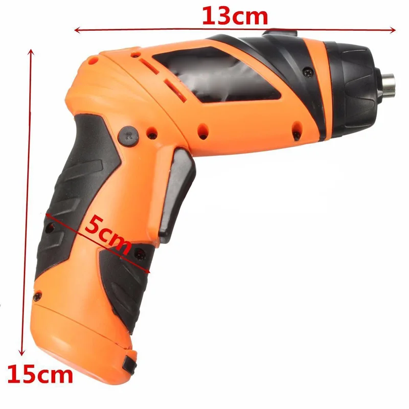 OSSIEAO 6V Portable Screwdriver Electric Drill Cordless Wireless Driver Battery Operated