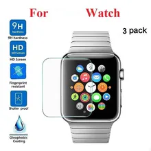 3-PACK Tempered Glass Screen Protector For Iphone Watch Series 1/2/3 42mm wearable devices smartwatch relogios reloj inteligente