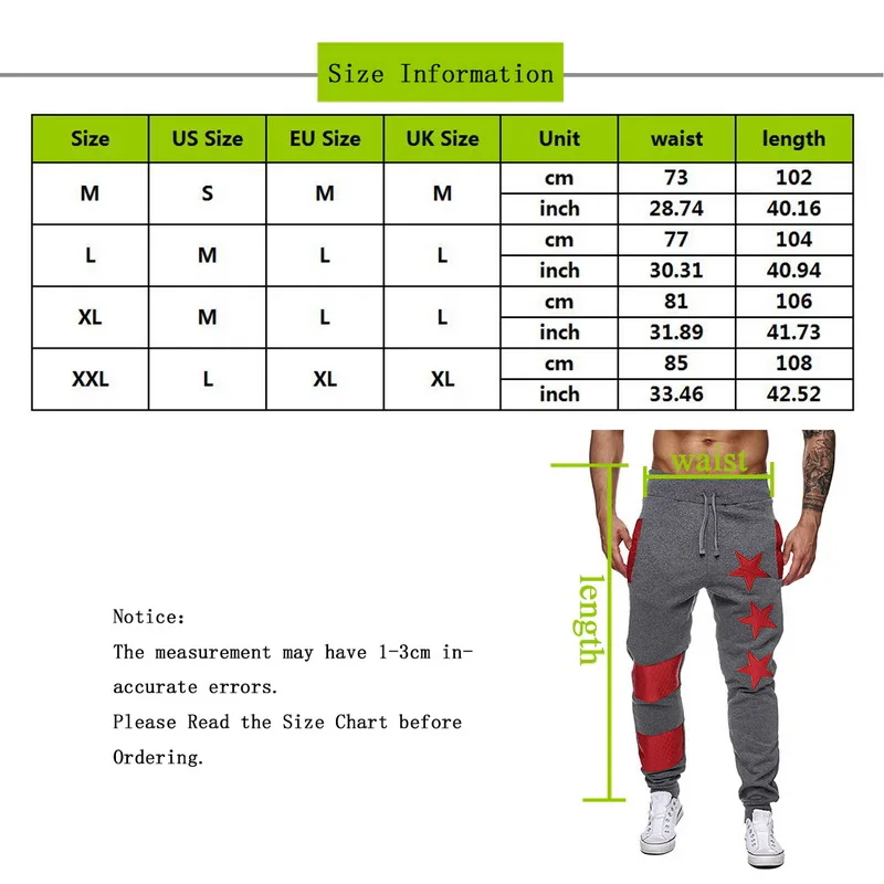 m size in number pants