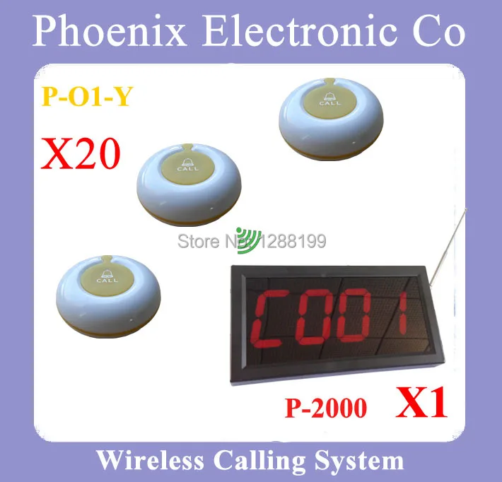

Restaurant Wireless Ordering System Including Number Counter Display and With Table Call Button Dhl Free Shipping