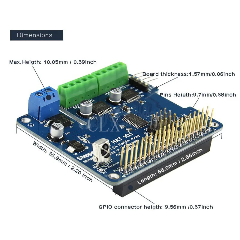 Raspberry Pi 3 Мотор шляпа полная функция робот плата расширения Поддержка Raspberry Pi 3/2B/B+(шаговый/Мотор/сервопривод/ИК-пульт