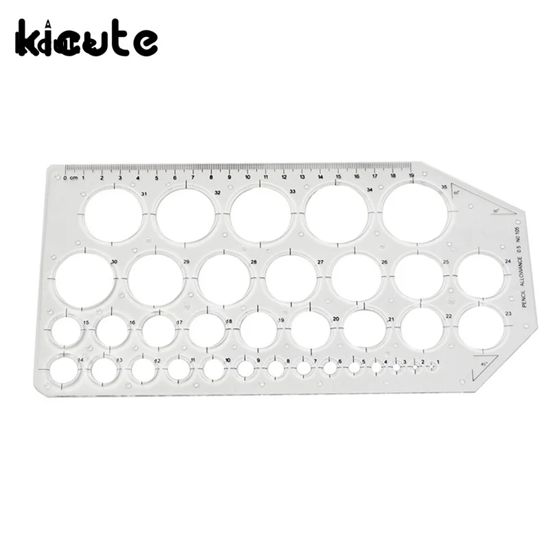 Circle Template Stencil Mathematics Metric Ruler Design Drawing Drafting