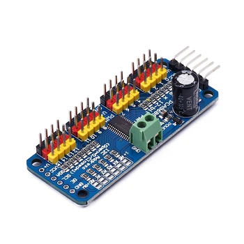 

1PCS / 16-Channel 12-bit PWM/Servo Driver - I2C interface - PCA9685 for Arduino Raspberry Pi DIY Servo Shield Module