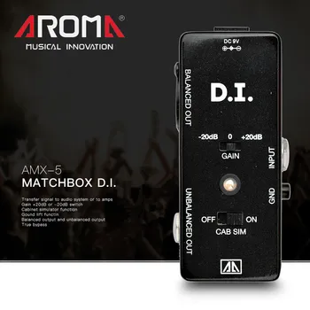 

AROMA AMX-5 multifunctional DI box electric guitar single block effect device Guitar Bass Signal to Audio System