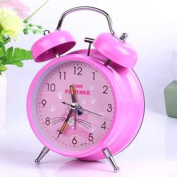 

Creative Alarm Clock Cute Mini Metal Small Alarm Clock Electronic Vintage Clocks Projection Best Selling 2019 Products 3DNZV05