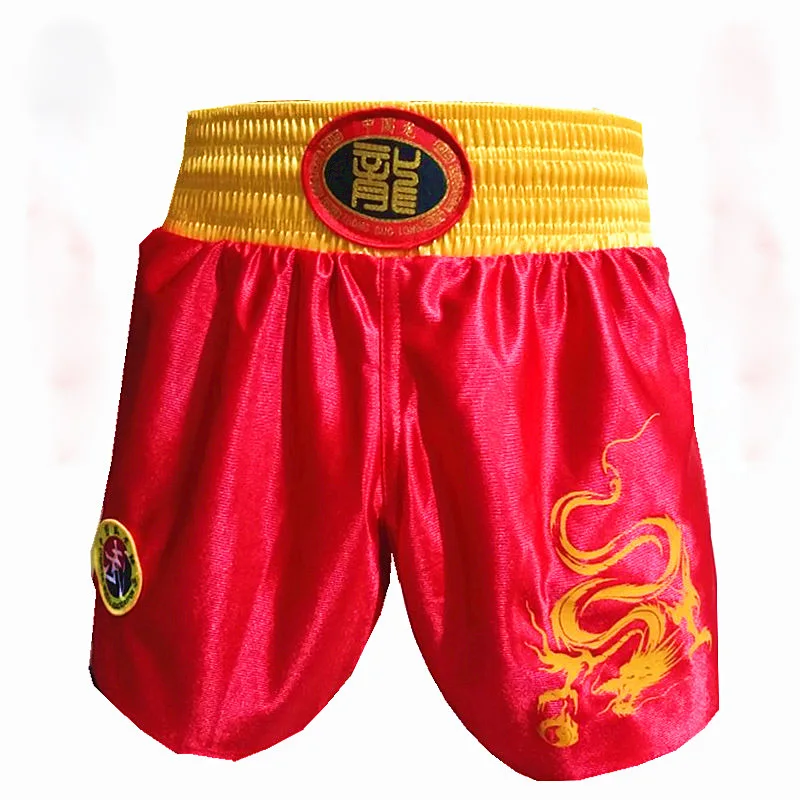 Sanda Shorts Wushu Muay Thai Boxeo MMA Cloth Taekwondo Competition