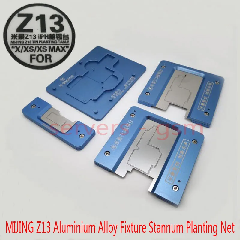 

MIJING Z13 Aluminium Alloy for iPhone X XS XS max Tin Plant Fixed Position Platform Main Board Fixture Stannum Planting Net