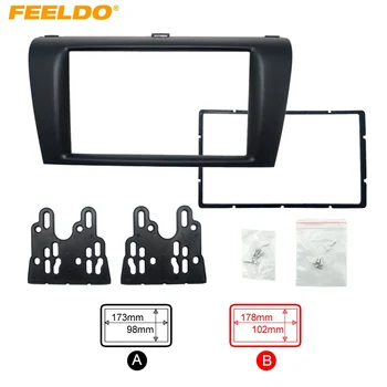 

FEELDO Car DVD/CD Radio Stereo Fascia Panel Frame Adaptor Fitting Kit For Mazda3 Installtion Kit #HQ4399