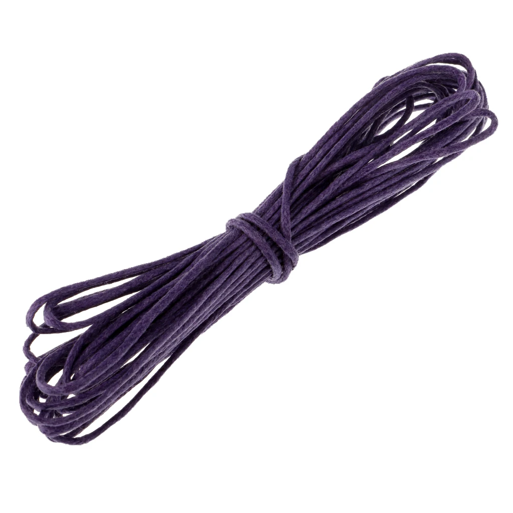 10yd 1.5mm Durable Handmade Leather String Jewelry Making Bracelet DIY Thread Cord for Necklace Bracelet Anklet Craft