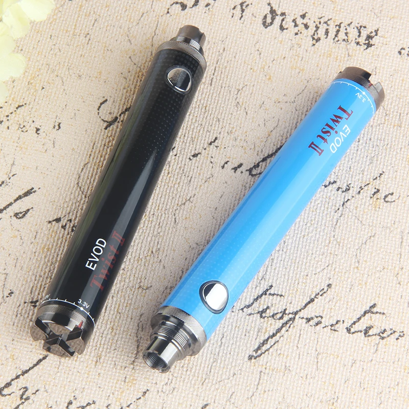 1 шт. EVOD Twist II 2 vaporizador переменное напряжение 3,3 V~ 4,8 V vape мод электронная сигарета vape для электронной сигареты EGO 510 Атомайзер