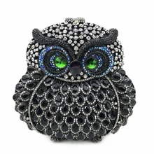 Новое поступление, элегантные женские вечерние сумки в форме совы, Роскошные вечерние женские клатчи с кристаллами, изысканная женская сумка для банкета
