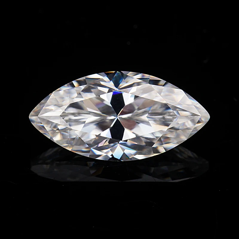 Кольцо с алмазом Moissanite EF Color Maquise Shape 14*7 мм лабораторные работы свободные