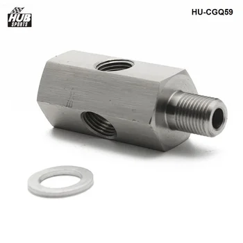 

Oil Pressure Sensor to NPT Adapter Turbo Supply Feed Line Gauge Two Fitting 1/8" NPT female & M10 10X1.0 Male HU-CGQ59