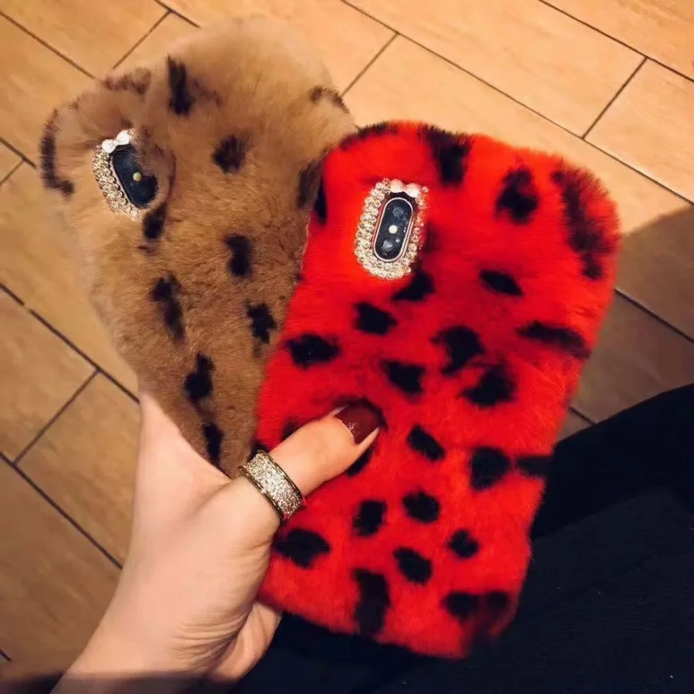 

Real Rabbit Fur Case for Huawei Honor 20 20i 20pro 8s 8x v9 play 7X 7S 6A Pro V10 V20 9 10i 20Lite P Smart Z Plush Hair Funda