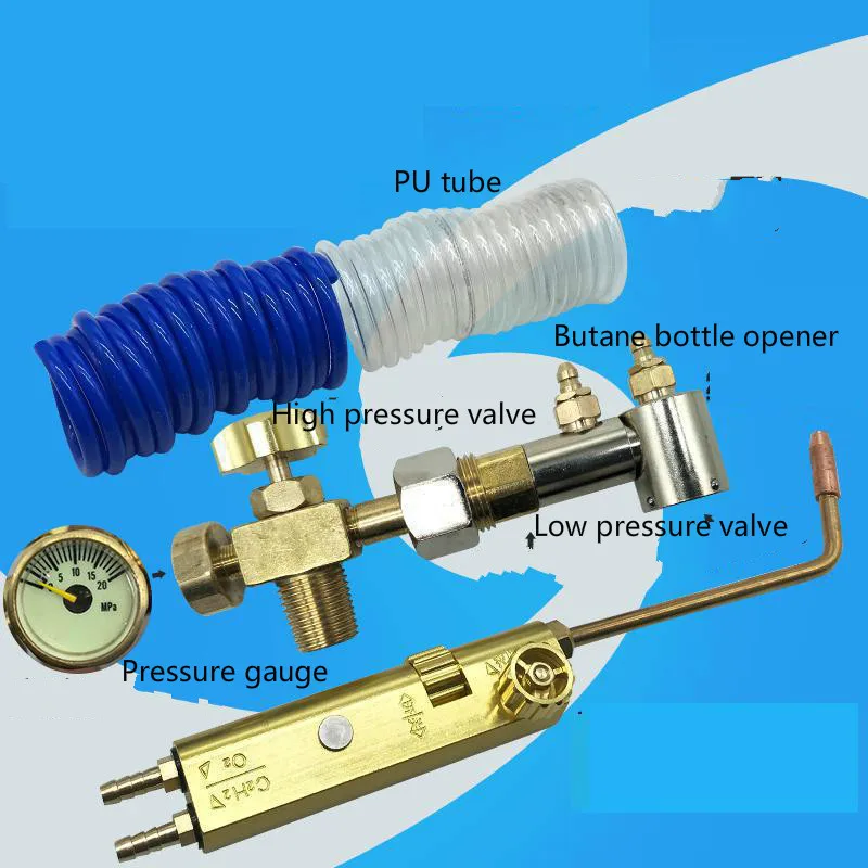 2L фонарь Клапан портативная Сварочная горелка инструмент для ремонта холодильника бутан фонарь модернизации клапан