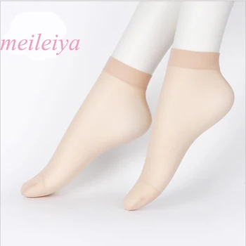 

MEI LEI YA 10 Pairs / Bag Wire Women Socks Anti-Hook Silk Ultra-Thin Artificial Silk Invisible Wear-Resistant Anti-Alip Socks
