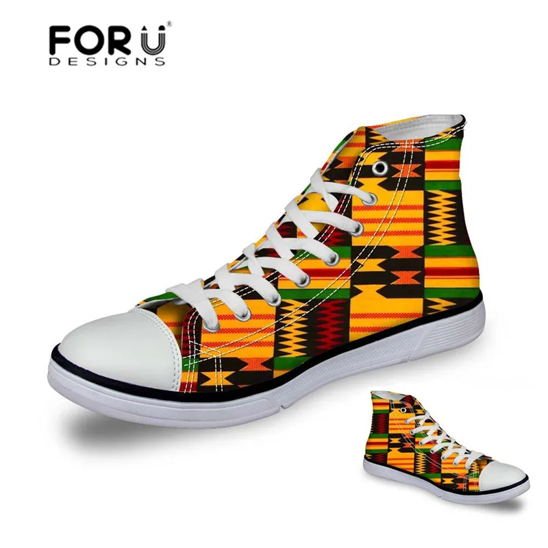 FORUDESIGNS модные кроссовки с африканским кружевом и принтом женская
