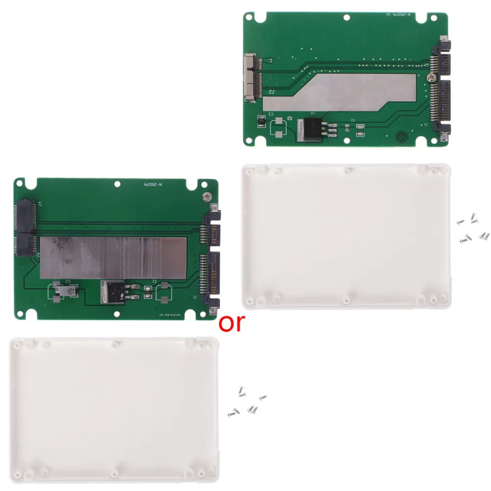 

2.5" SATA adapter Card for Apple MacBook Pro 2012 A1425 A1398 SSD with case C26