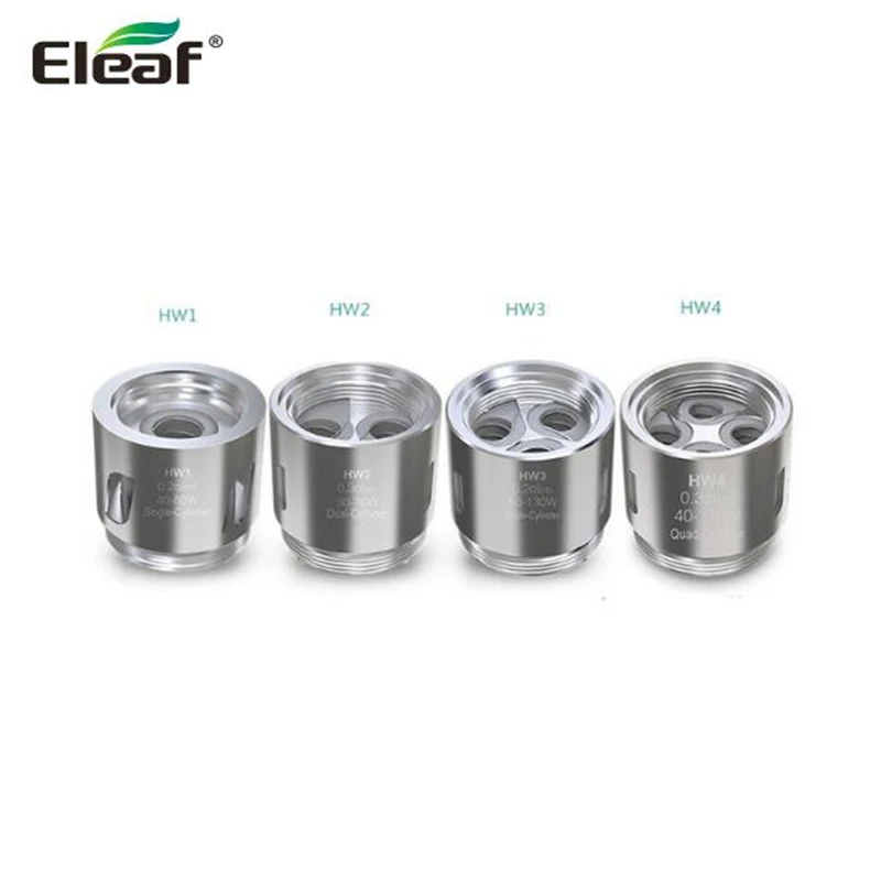 

Eleaf HW1 Single-Cylinder Coil / HW2 Dual-Cylinder Head / HW3 Triple-Cylinder Core / HW4 Quad-Cylinder For ELLO Tank 5pcs/lot